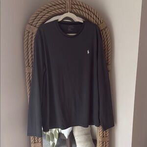 Polo by Ralph Lauren Charcoal Long Sleeve Tee